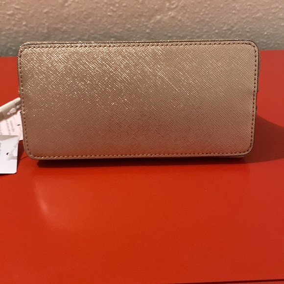 Kate Spade Shimmery Fabric Small Cosmetic Pouch K4709 - Picture 5 of 6